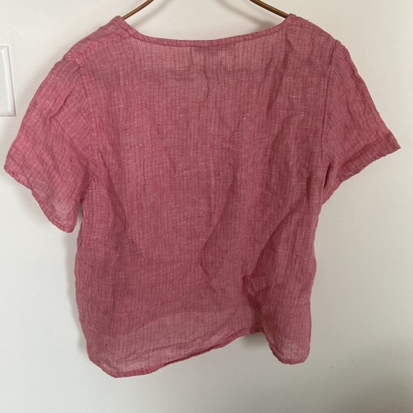 100% Linen Flax Blouse - Picture 2 of 3